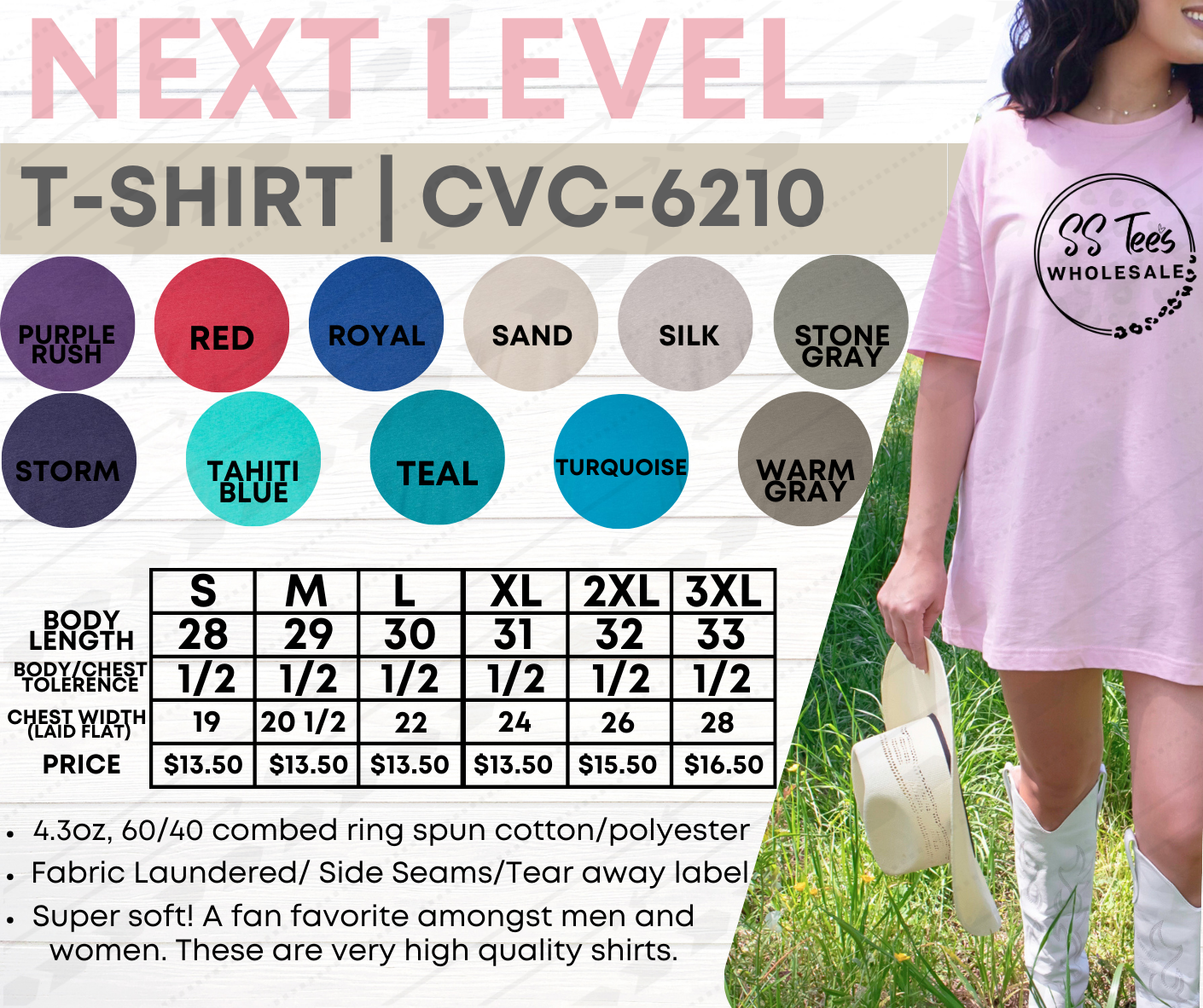 Custom Next Level CVC Tee