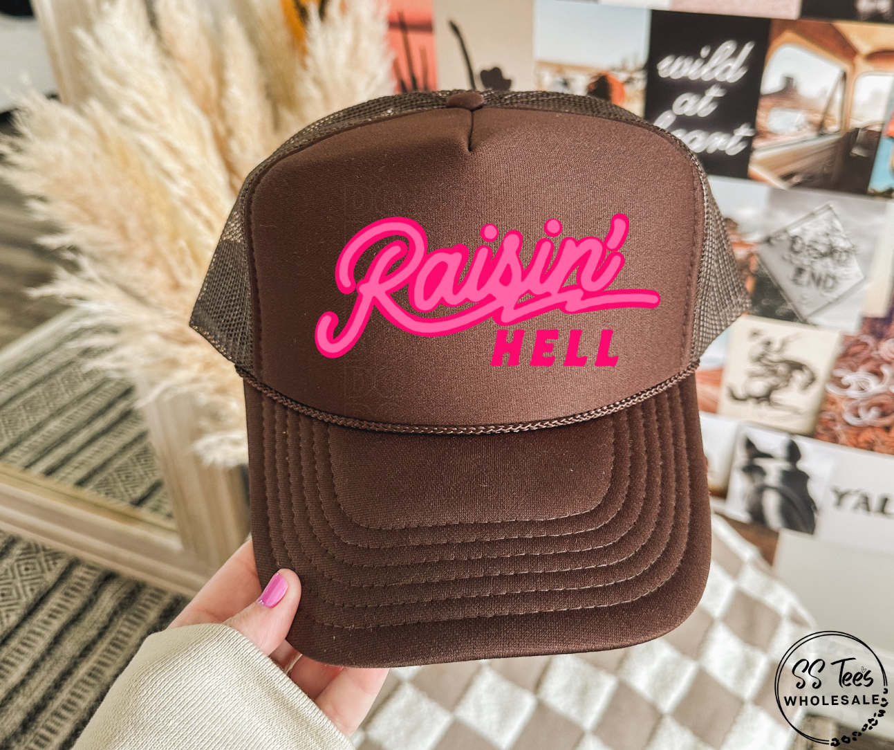 Raisin' Hell Foam Trucker Hat