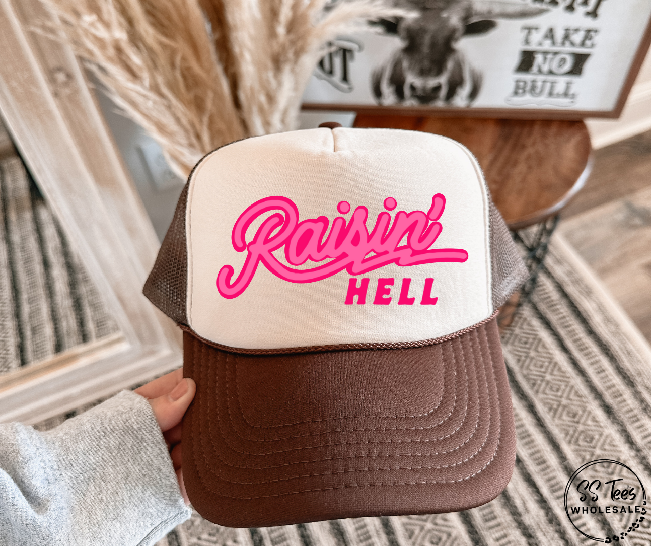 Raisin' Hell Foam Trucker Hat