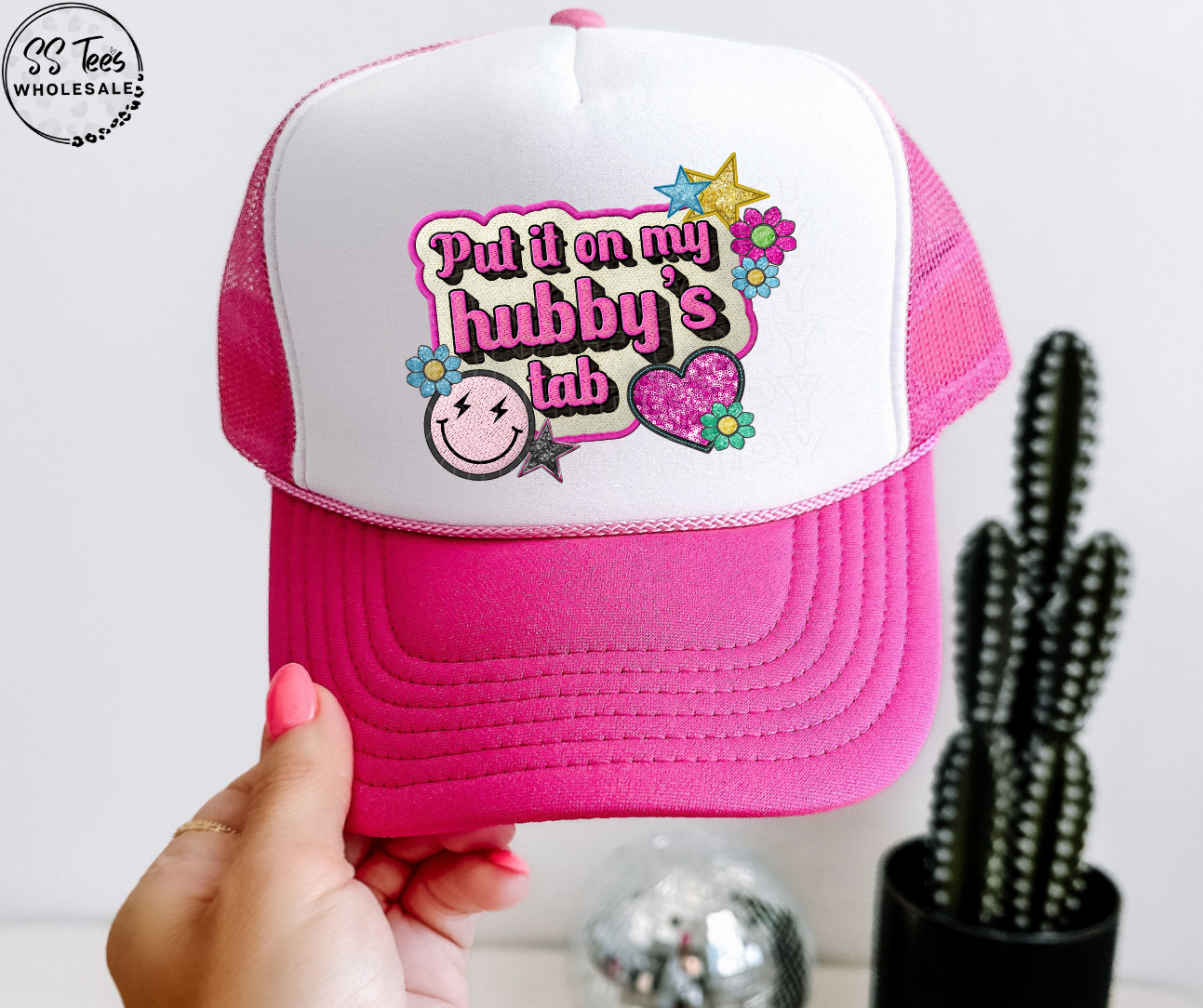 Put It On My Hubby's Tab Foam Trucker Hat