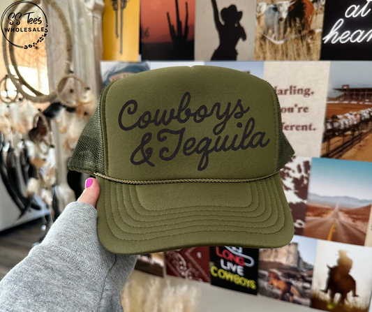 Cowboys and Tequila Foam Trucker Hat