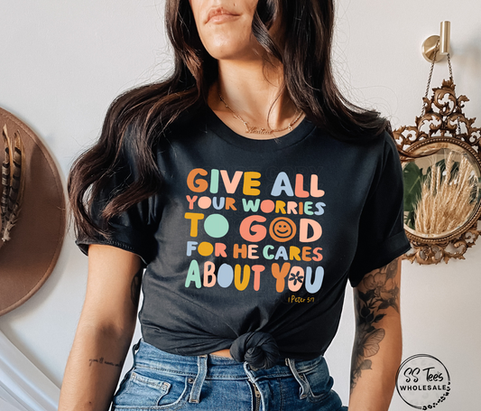 Give All Your Worries To God Graphic Tee