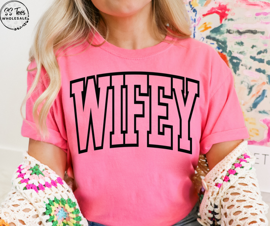 Wifey Varsity Bold Graphic Tee