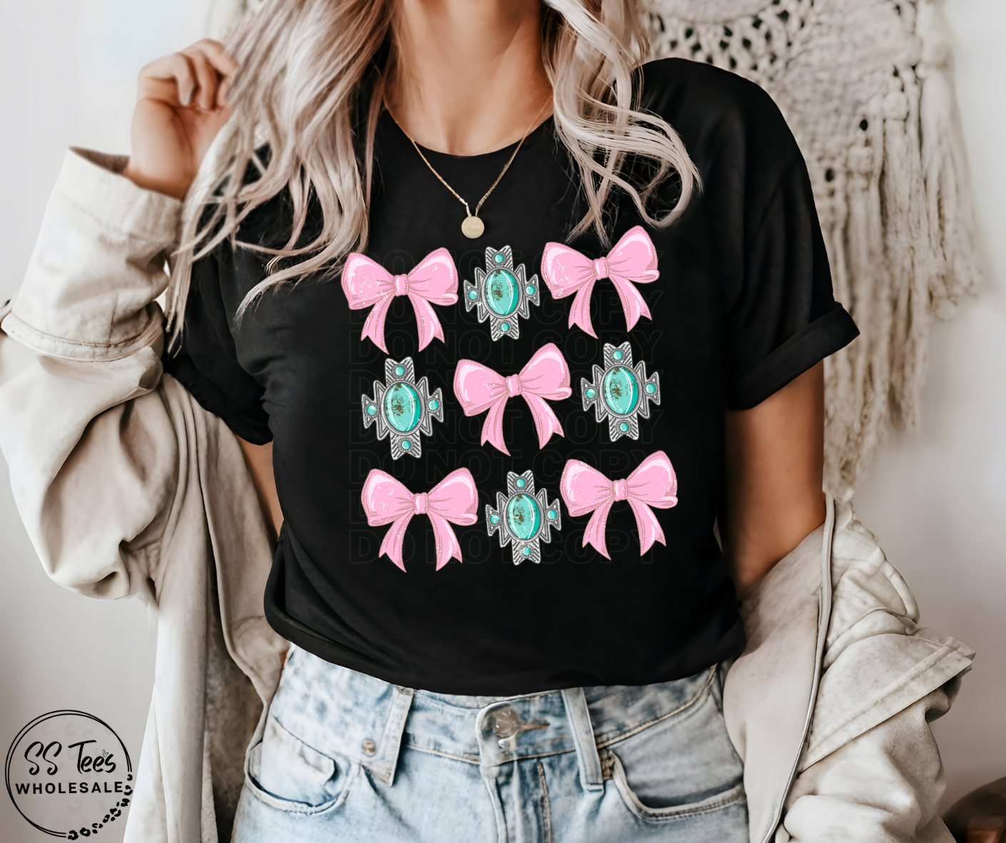 Coquette Bows and Conchos Graphic Tee