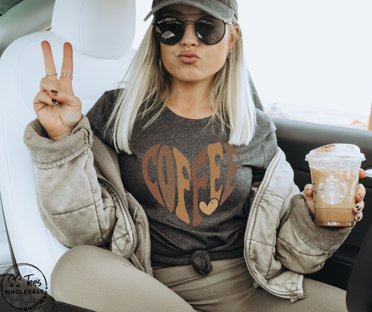 Coffee Heart Graphic Tee